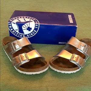 Birkenstock Arizona silver 39 medium- size 9